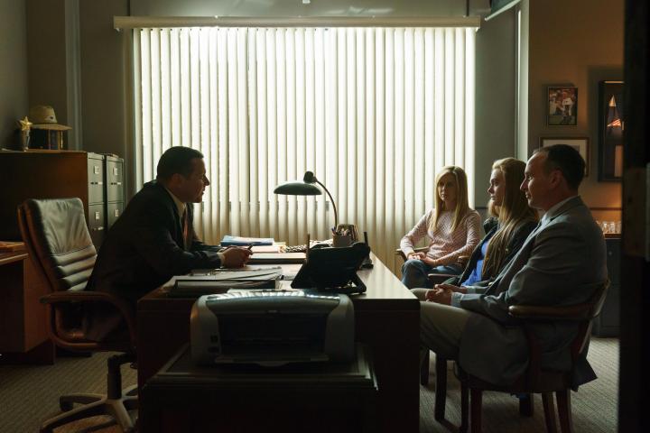 Cara Buono, Kai Lennox, Elle Fanning, Michael Mosley, and Joseph Cataldo in The Girl from Plainville (2022)