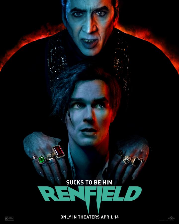 Nicolas Cage and Nicholas Hoult in Renfield (2023)